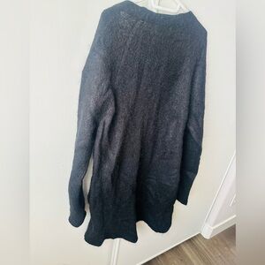 Acne studios black wool cardigan- black